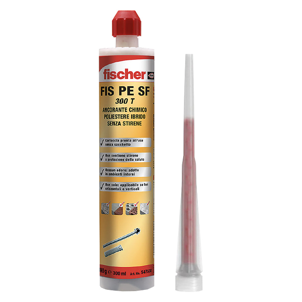 ANCORANTE CHIMICO 'FIS P PLUS 300T' ml 300- 12 pezzi  - FISCHER