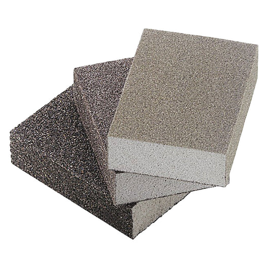 SPUGNA ABRASIVA A 4 LATI 'GRINSPON' grana grossa (gr. 60)- 10 pezzi  - GRINDING