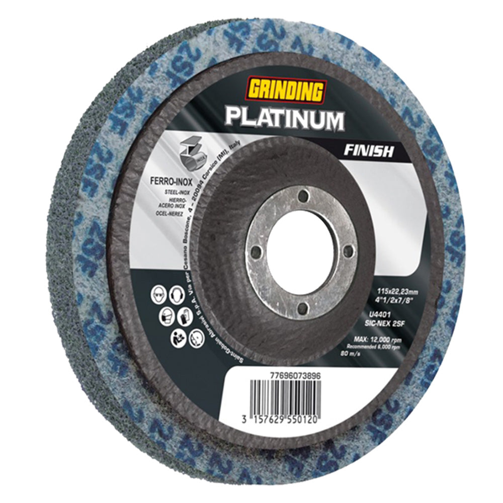 MOLA ABRASIVA PER FERRO/INOX ø 115 x 22,23 mm  - GRINDING