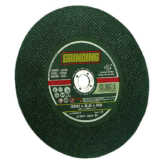 MOLA ABRASIVA PER FERRO ø 300 x 3,5 - foro mm 30- 5 pezzi  - GRINDING