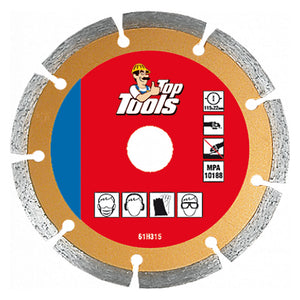DISCO DIAMANTATO ø 115 mm - foro 22,2 mm  - TOPTOOLS