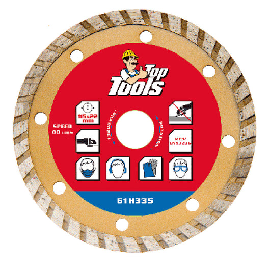 DISCO DIAMANTATO ø 115 mm - foro 22,2 mm  - TOPTOOLS