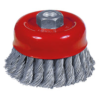 SPAZZOLA A TAZZA PER SMERIGLIATRICE ø mm   80 foro M 14  - GRAPHITE