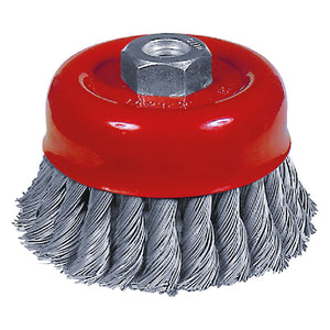 SPAZZOLA A TAZZA PER SMERIGLIATRICE ø mm   80 foro M 14  - GRAPHITE