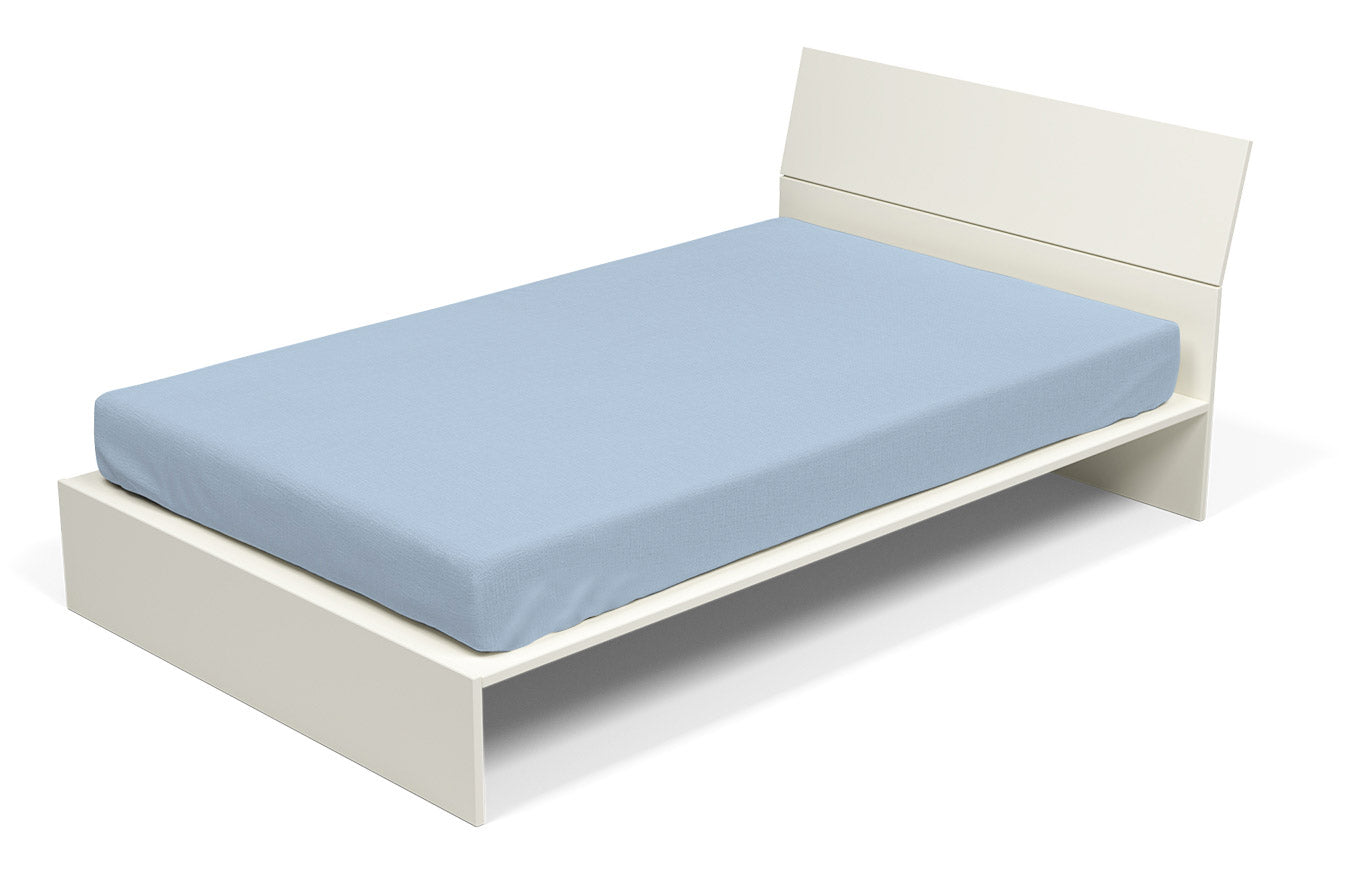 Lenzuolo Sotto con Angoli ed Elastico Tinta Unita Azzurro Singolo