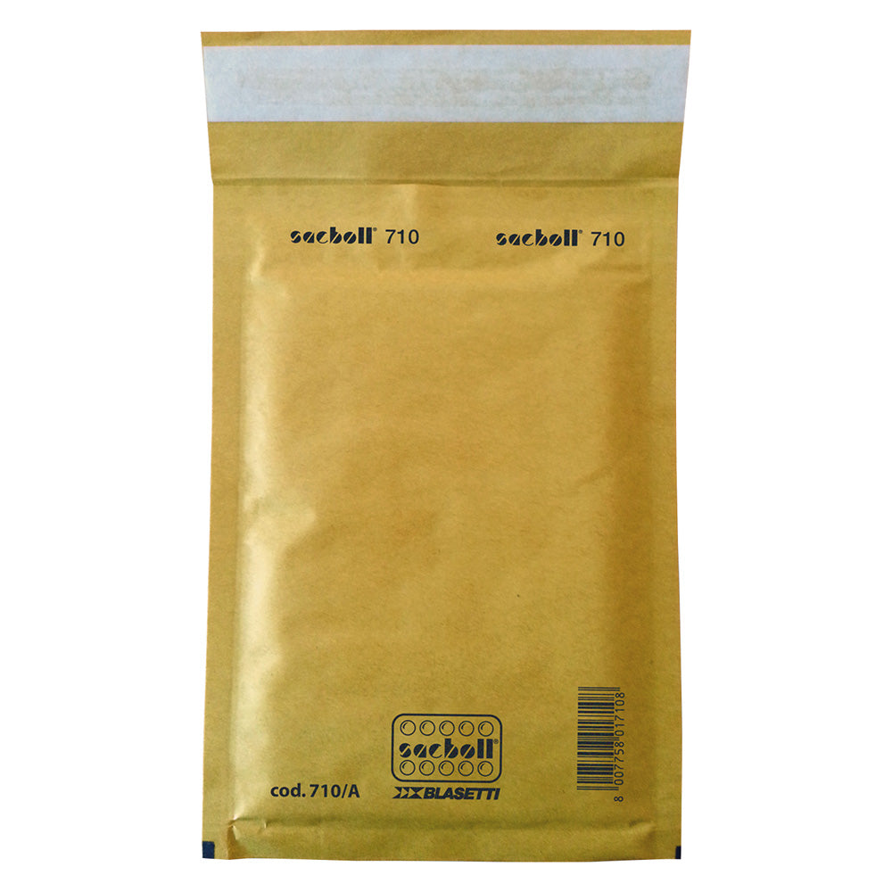 BUSTA CON IMBOTTITURA BOLLATA cm 20 x 22 gialla - cf.10 pz  - BLASETTI