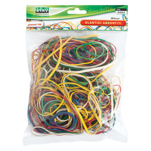 ELASTICI IN GOMMA busta 100 gr.- 10 confezione  - LEBEZ