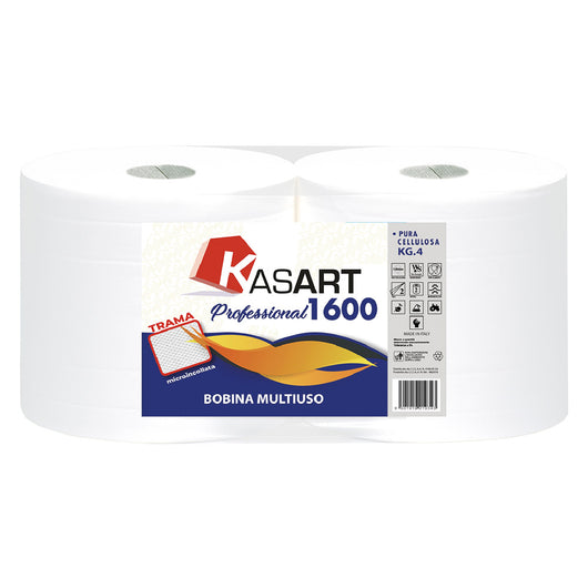 BOBINA CARTA 'PROFESSIONAL 1600' kg 2,03 a rotolo circa (prezzo singolo rotolo)- 2 rotolo  - KASART