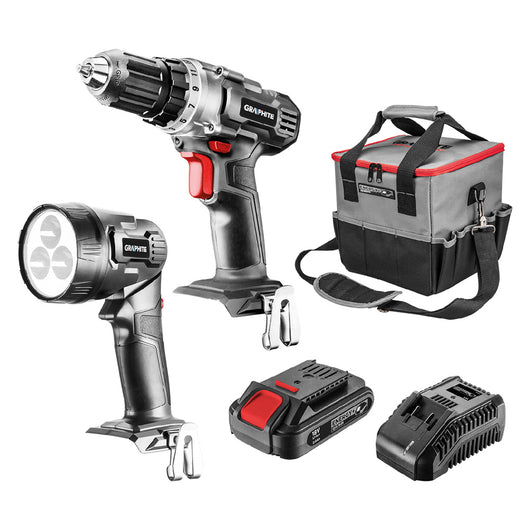 SET TRAPANO AVVITATORE CON ACCESSORI 'ENERGY +' set 5 pezzi  - GRAPHITE