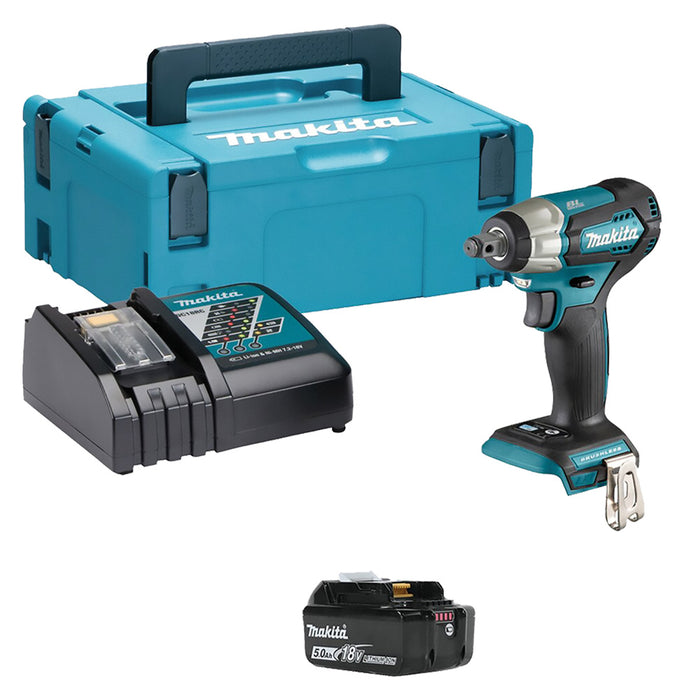 TRAPANO AVVITATORE AD IMPULSI A BATTERIA 'DTW181RTJ' 18V - 2 x 5,0 Ah Litio  - MAKITA