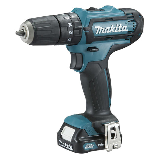 TRAPANO AVVITATORE A BATTERIA CON PERCUSSIONE 'HP333DSAJ' 12V - 2 x 2,0 Ah Litio  - MAKITA