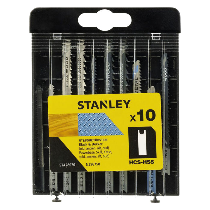 LAMA PER SEGHETTO ALTERNATIVO SET MISTO HCS (5 pz) + HSS (5 pz) - cassetta  - STANLEY