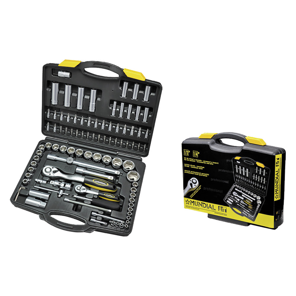 SET CHIAVI A BUSSOLA ART. 1555 94 pezzi  1/4-1/2  - MUNDIAL