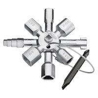 CHIAVE A CROCE PER CASSETTE/ARMADI tipo universale - 10 profili  - KNIPEX