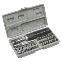 SET AVVITAMENTO CON INSERTI E BUSSOLE set 40 pz  - TOPTOOLS