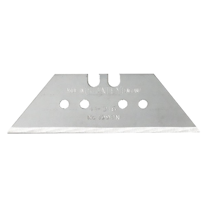 LAMA A TRAPEZIO PER CUTTER mm 61 x 33 - sp. 0,60 mm c/fori - 100 pz  - STANLEY