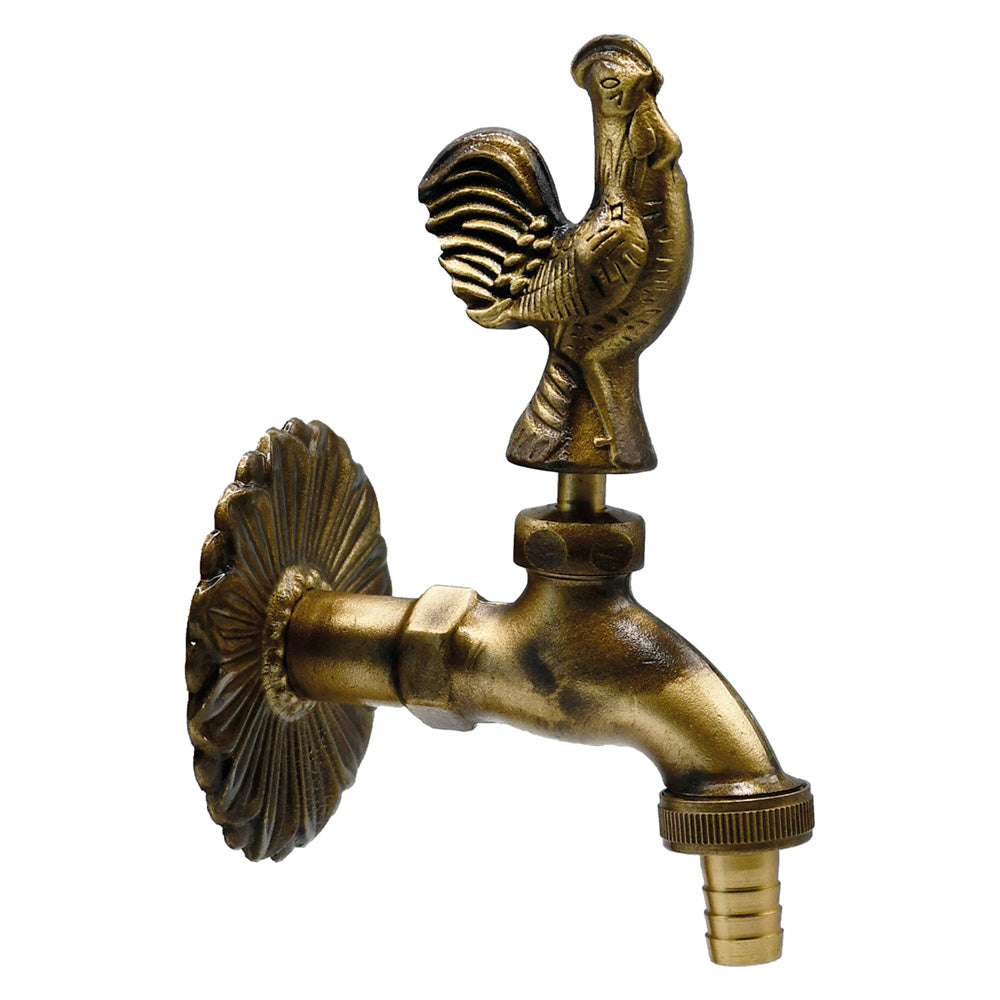 RUBINETTO ORNAMENTALE 'GALLETTO' 1/2 con maniglia e rosone  - LIF