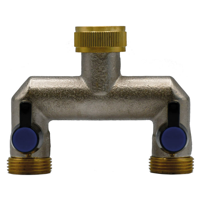 DERIVAZIONE IN METALLO A DUE VIE 3/4-3/4x3/4x3/4  - LIF