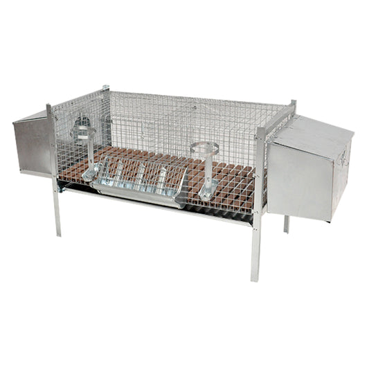 GABBIA CONIGLI DUE FATTRICI cm 100 x 50 xH 70  - MG GABBIE