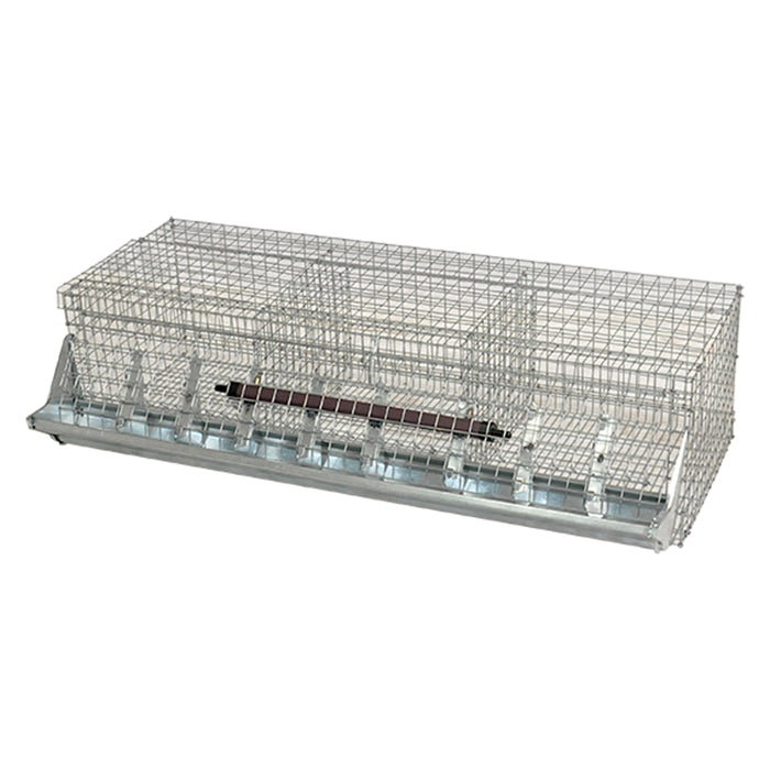 GABBIA CONIGLI INGRASSO TRE FORI cm 100 x 40 x H 27  - MG GABBIE