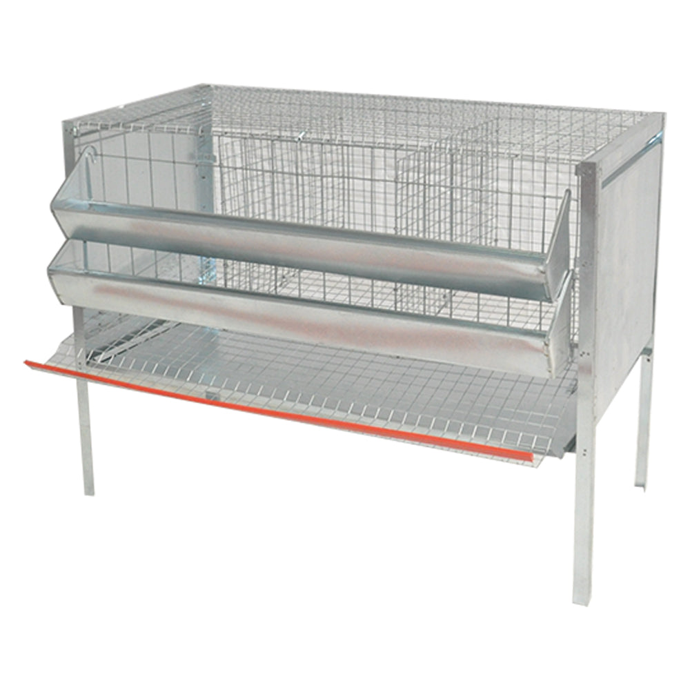 GABBIA GALLINE OVAIOLE TRE CELLE cm 107 x 50 x H 80  - MG GABBIE