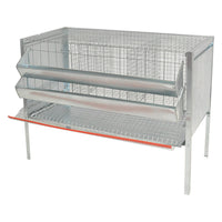 GABBIA GALLINE OVAIOLE TRE CELLE cm 107 x 50 x H 80  - MG GABBIE