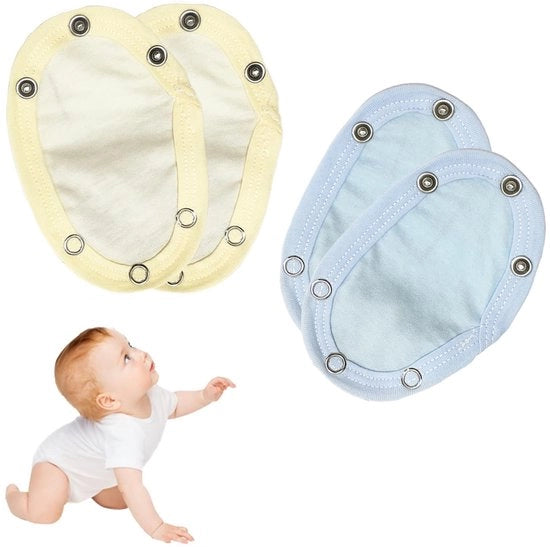 Estensione del Corpo per Bambini 4 Pezzi - Accessori per Abbigliamento Bambino - Materiale Cotone - Respirante e Comodo - Adatto per Jumpsuits - Vestone per Bambino