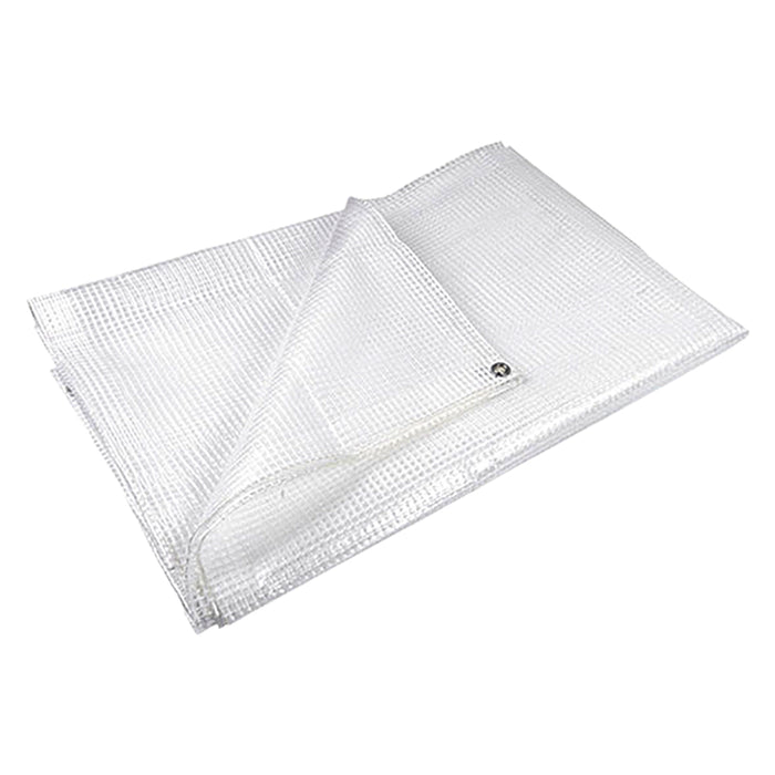 TELONE RETINATO CON OCCHIELLI mt 3 x 6 bianco - 160 gr./mq.  - LIF