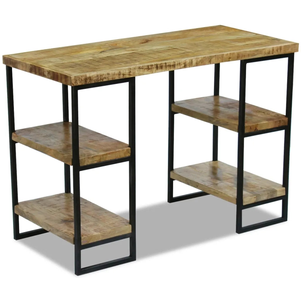 Scrivania da Ufficio in Legno di Mango 110x50x76 cm 243333