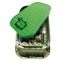 POZZETTO RETTANGOLARE CON COPERCHIO base cm 52,5 x 39,5 x h 33 - coperchio 27,5 x 40  - RAIN