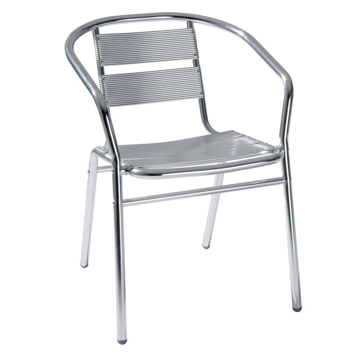 SEDIA IN ALLUMINIO cm 53 x  54 x  h 74  - LIF