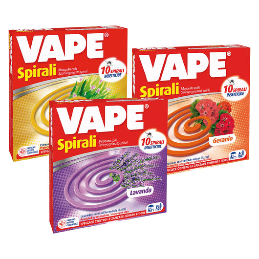 SPIRALI INSETTICIDE PROFUMATE confezione da 10 pezzi- 24 confezione  - VAPE