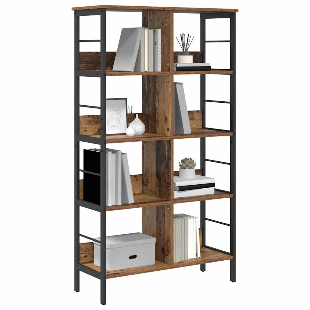 Libreria-Scaffale per Libri-Mobile di Stoccaggio Legno vecchio 82 x 32 x 144,5 cm Legno multistrato