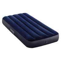 Materasso Singolo Gonfiabile Airbed Classic 76x191x25 cm con Tecnologia Fiber-Tech e Valvola 2-in-1 per Casa e Campeggio Intex