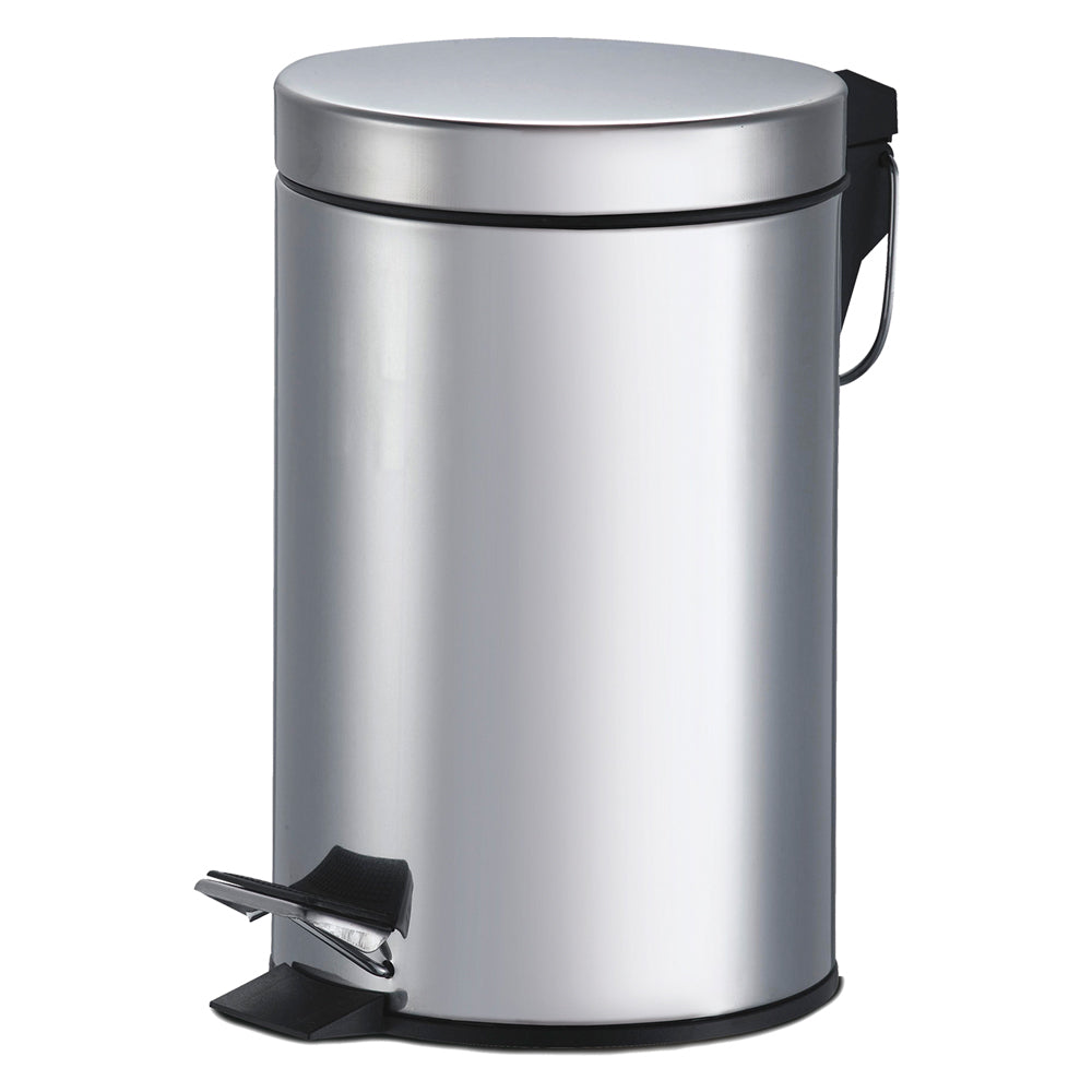 PATTUMIERA TONDA IN ACCIAIO h.26 - Ã? 20 cm