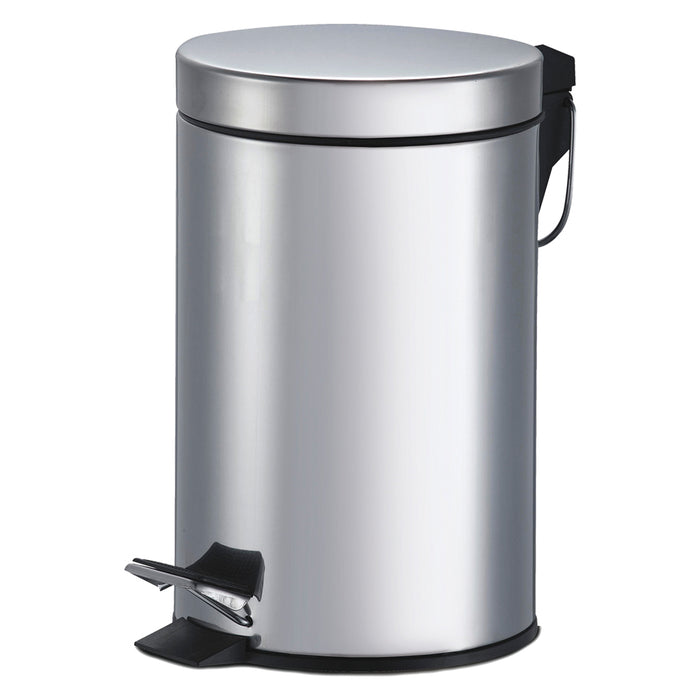 PATTUMIERA TONDA IN ACCIAIO h.26 - Ã? 20 cm