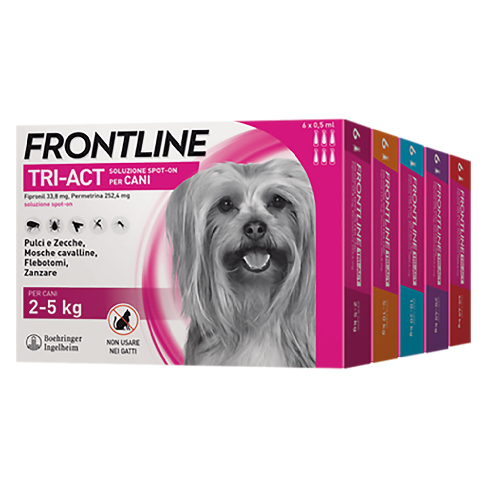 ANTIPARASSITARIO 'FRONTLINE TRI-ACT' cani 20/40 kg - 3 pipette ml 4  - FRONTLINE