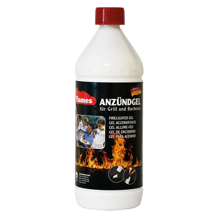 ACCENDIFUOCO GEL 'FLAMES' ML 1000- 12 pezzi  - FLAMES