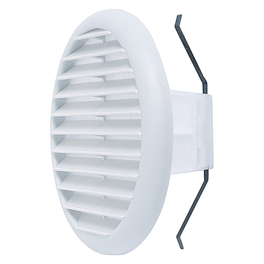 GRIGLIA AERAZIONE CON MOLLA RECLINABILE 90 E?  °  E?E  ¸ 18 cm - foro 125 > 16  cromata- 4 pezzi