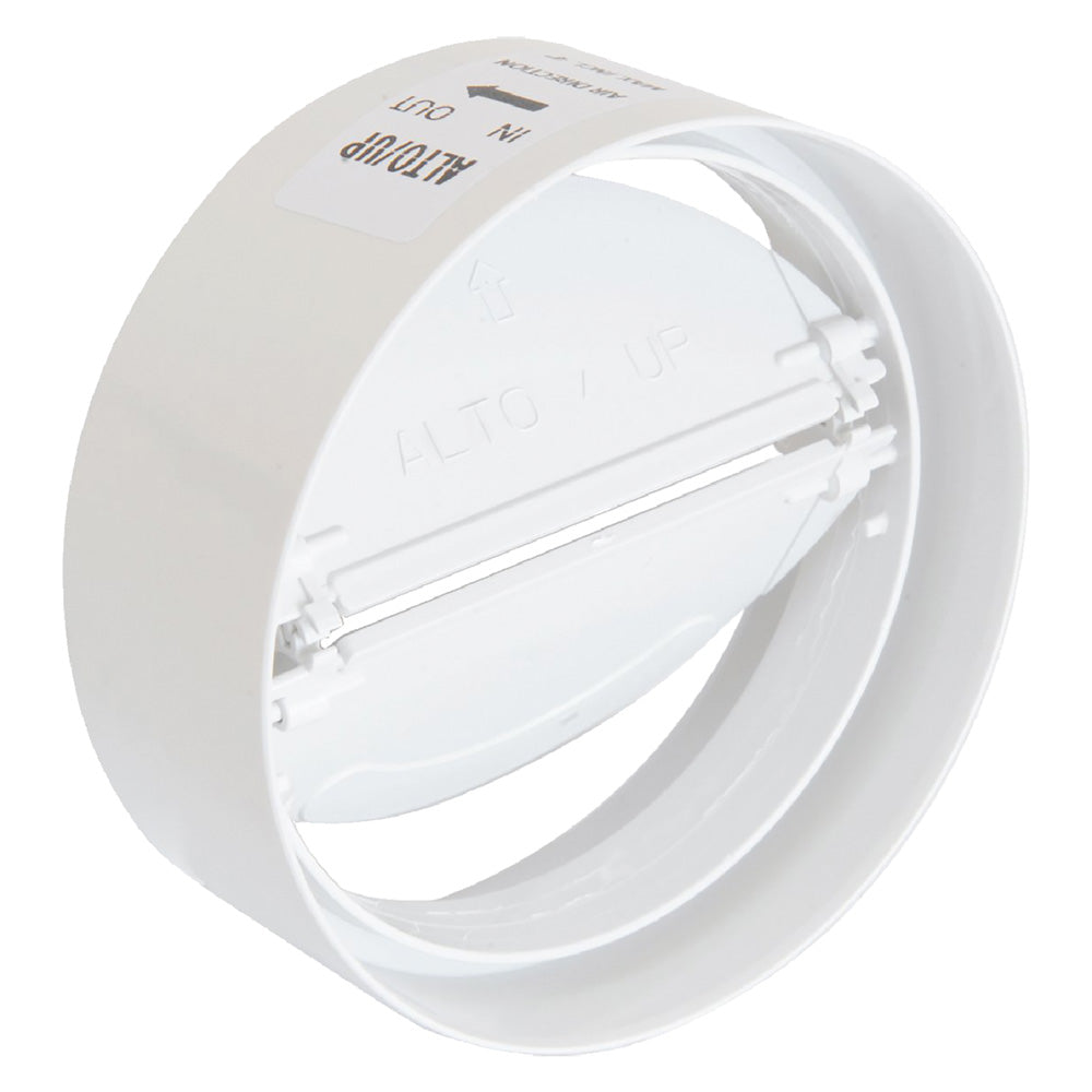 GIUNTO PER AERAZIONE CANALIZZATA CON ANTIRITORNO Ø mm.125 - lunghezza 150 mm  - LA VENTILAZIONE