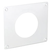 COPRIFORO PER TUBI AERAZIONE mm.190x160 - foro Ø mm. 100/125  - LA VENTILAZIONE