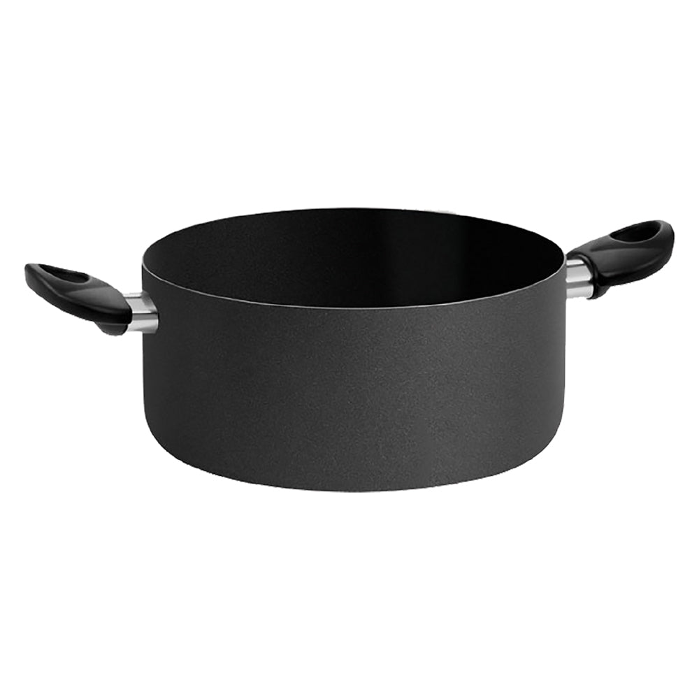 CASSERUOLA DUE MANICI 'BLACK LINE' ÃE cm. 24 - h.11 - capacitÃE 5 lt.  - PENTALUX