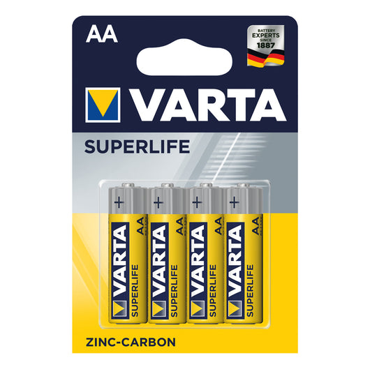 PILA STILO SUPERLIFE 'R6P' Pz 4 - 1,5 V - AA- 12 blister  - VARTA