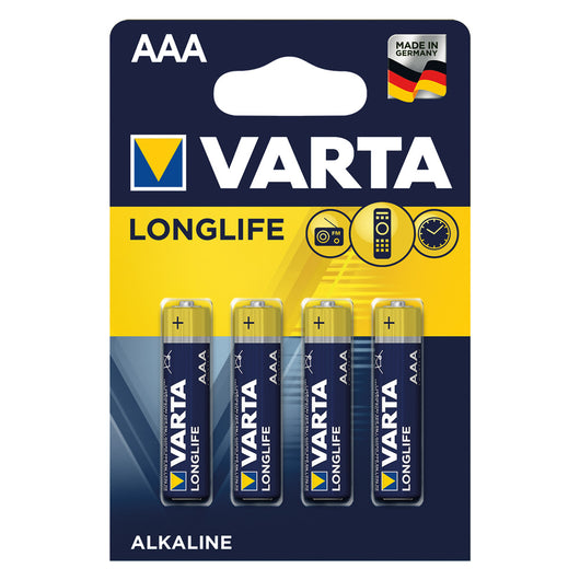 PILA MINISTILO LONGLIFE 'LR03' Pz 4 - 1,5 V - AAA- 10 blister  - VARTA