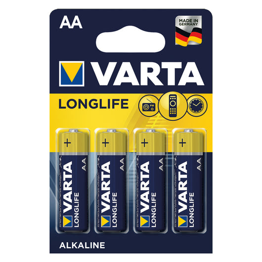 PILA STILO LONGLIFE 'LR6' Pz 4 - 1,5 V - AA- 20 blister  - VARTA