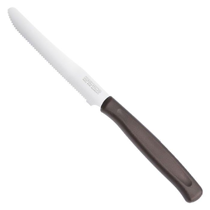 COLTELLO DA TAVOLA SEGHETTATO manico bianco  - KAIMANO