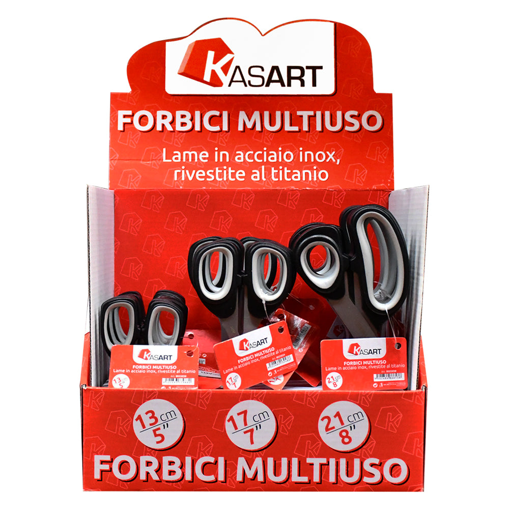 ESPOSITORE FORBICI MULTIUSO 'KASART' 18 pezzi  - KASART