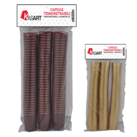 CAPSULE TERMORETRAIBILI PER BOTTIGLIE VINO oro - Ø 31 x  h 55 mm  - KASART