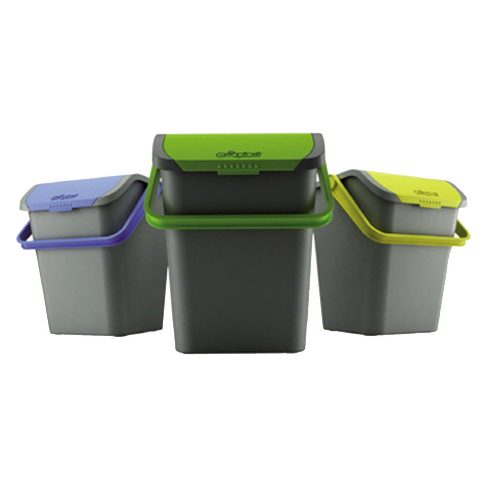 PATTUMIERA PER RACCOLTA DIFFERENZIATA 'ECOLOGIC' 28 lt. - cm 38 x  36,5 x  h 37  - ECOPLAST