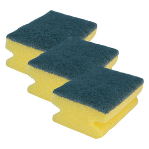 SPUGNA DA CUCINA ABRASIVA 'BRILLA' cm 10 x 7 x 5- 10 confezione